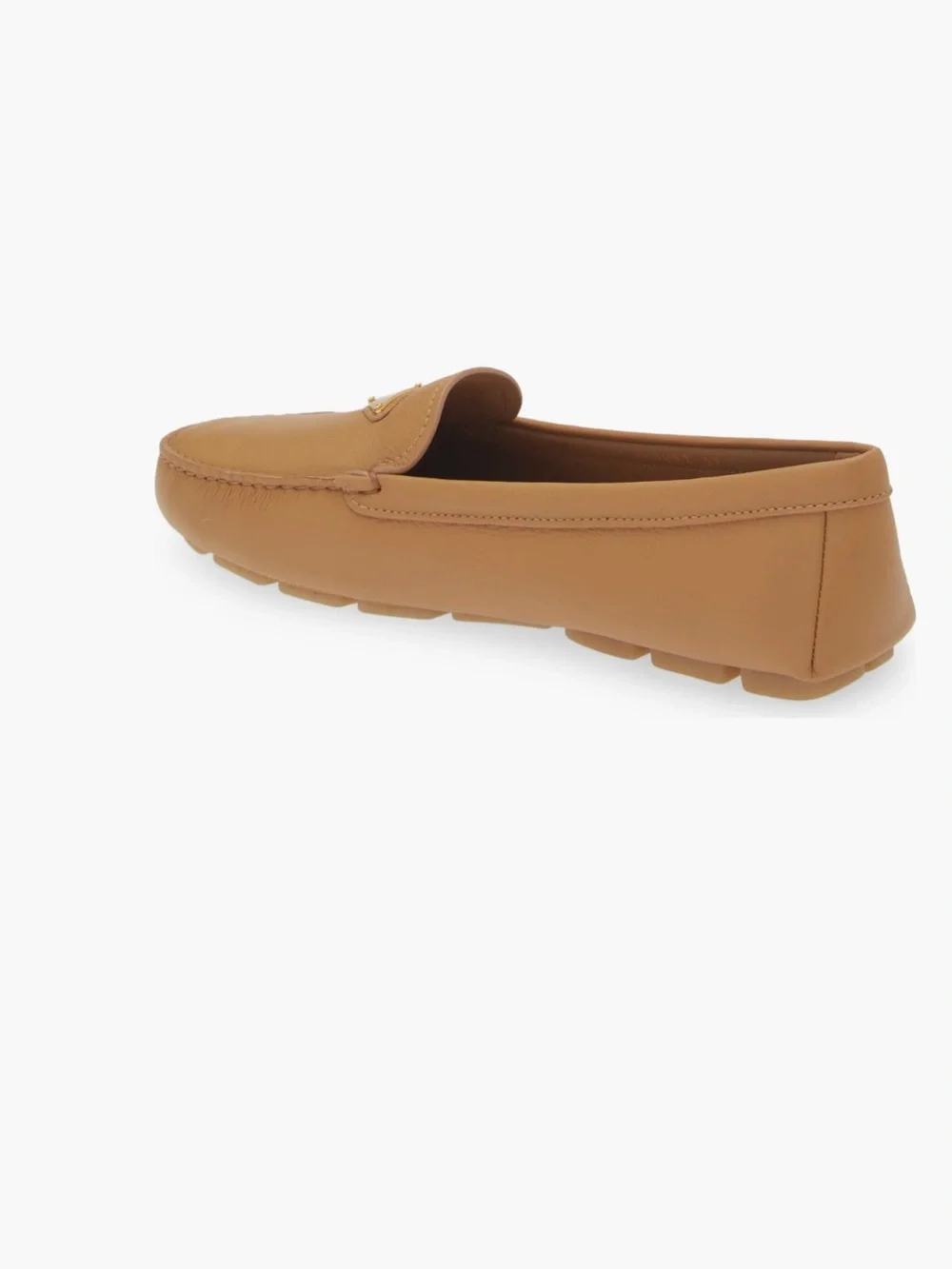 Prada Triangle Logo Driving Loafer Women 41 US 11 gently used  camel brown